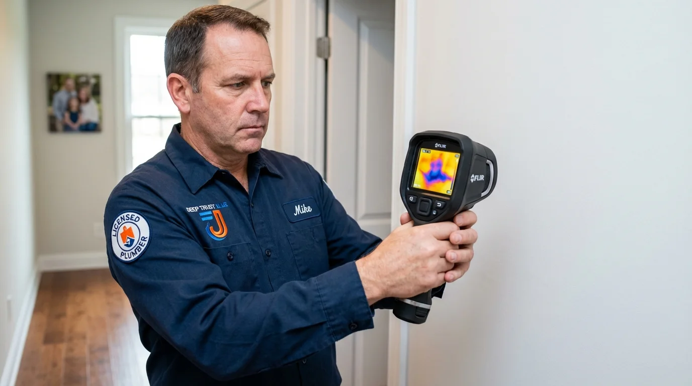 Thermal imaging leak detection by Johns Plumbing LLC in Friday Harbor